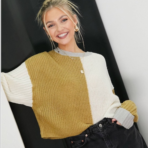 ASOS Sweaters - ASOS Reclaimed Vintage Women’s Color Block Knit Sweater